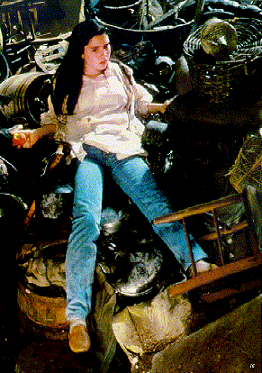 Sarah in trash heap